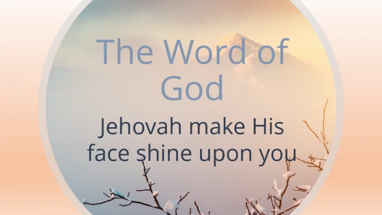 The Word Of God Jehovah Make His Face Shine Upon You Christians On Campus At The University