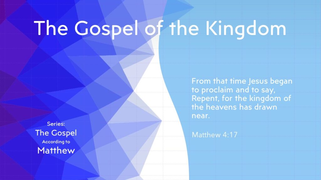 Gospel Of Matthew The Gospel Of The Kingdom Christians On Campus At